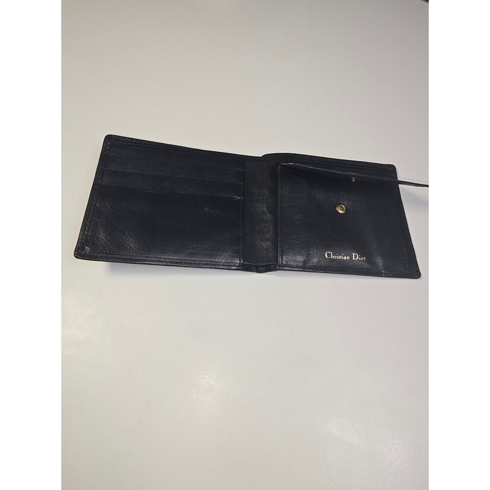 Christian Dior Men's Black Leather Bifold Wallet Classic Logo Minimalist Luxury - Picture 5 of 8